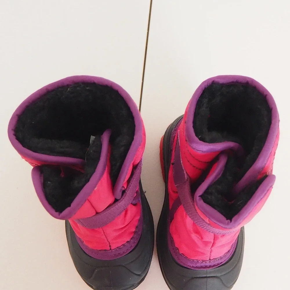 Kamik Snowbug‎ 5 Toddler Girls Boots Sz 5 Made in Canada Fur Lined Insulated